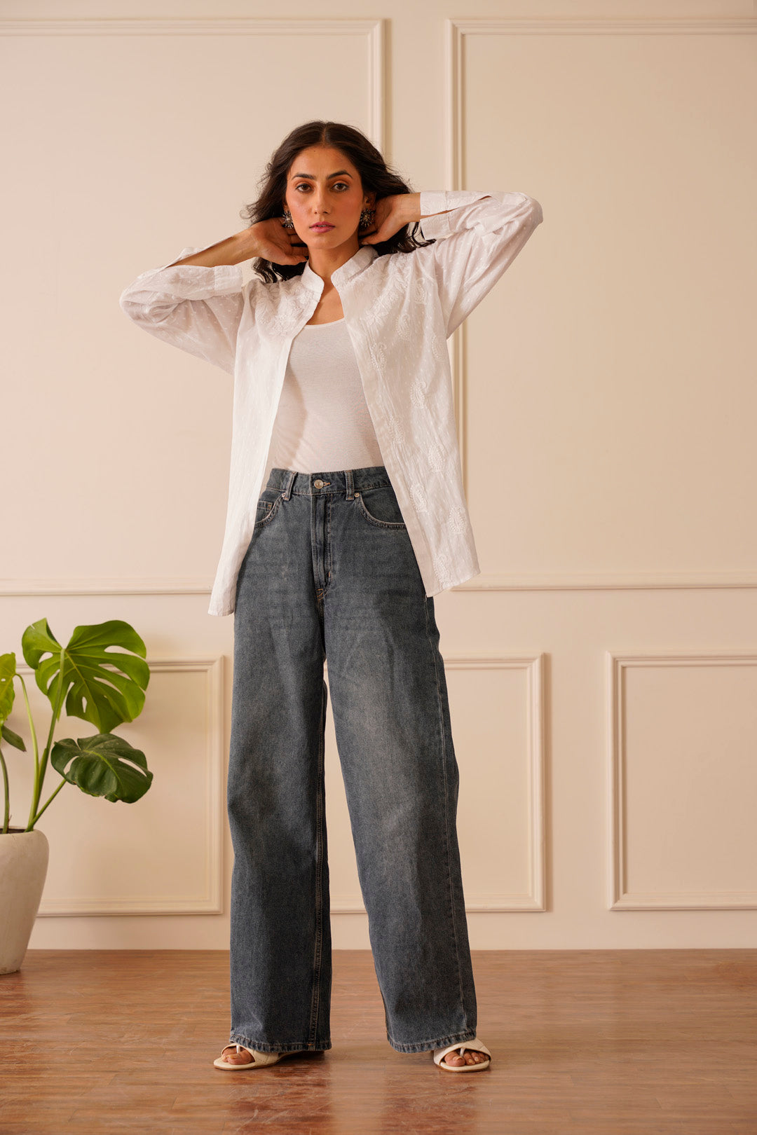 Serene White Cotton Shirt