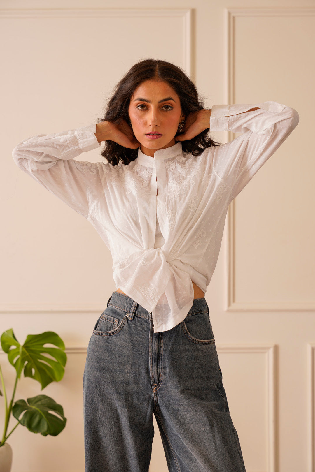 Serene White Cotton Shirt